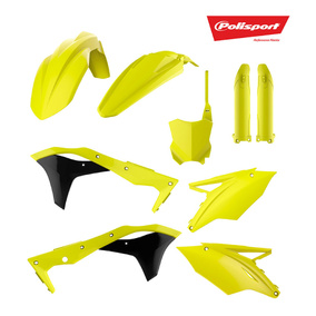 Kawasaki KX250F 17-19 Plastics Kit Flo Yellow