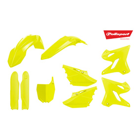 Polisport Yamaha YZ125 YZ250 15-20 Flow Yellow Plastics Kit (Includes Fork Guards)