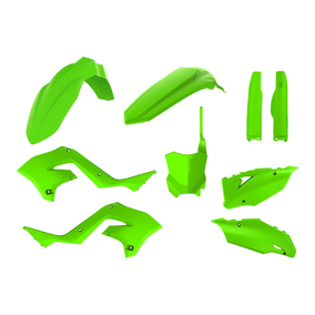 Polisport Kawasaki KX125/250 03-08 Lime Green MX Restyling Plastics Kit