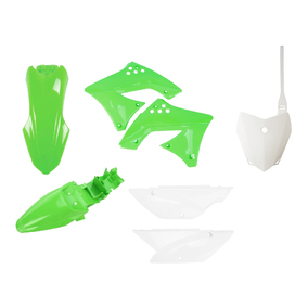 Polisport Kawasaki KLX 110 10-25 Green / White Plastics Kit