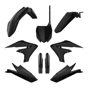 Yamaha YZ250F 19-23 YZ450F 18-22 Full Plastics Kit Black
