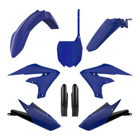 Yamaha YZ250F 19-23 YZ450F 18-22 OEM Full Plastics Kit Blue/Blk