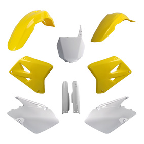 Suzuki RM125 RM250 01-06 Full Plastics Kit OEM Yel/Wht