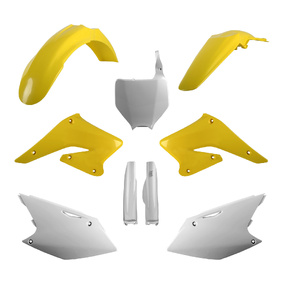 Suzuki RMZ250 04-06 OEM Plastics Kit - Yel/Wht