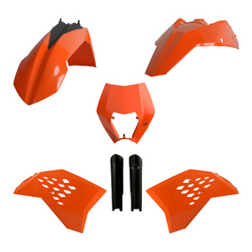 KTM EXC EXC-F XC-W XCF-W 08-11 Full Plastics Kit - OEM 10 Org
