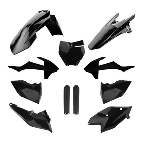 KTM EXC EXCF 17-19 Full Enduro Plastics Kit w/Mask - Black