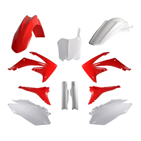 Honda CRF250R 11-13 CRF450R 11-12 Plastics Kit - OEM Red/White
