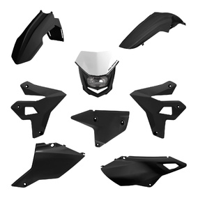 Polisport Suzuki DRZ400 00-24 Restyling Black Plastics Kit With Headlight