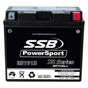 SSB Powersport XR Series High Performance AGM 12V 19AH Motorcycle Battery