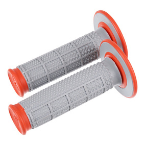 Renthal Dual Compound Half Waffle Orange Tapered Grips