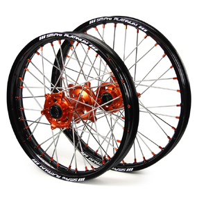 SM Pro KTM SX/SXF 03-23 Black/Orange Wheel Set