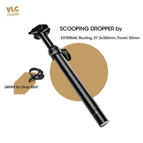 Scooping Dropper Post External, 27.2x350mm, 50mm Travel