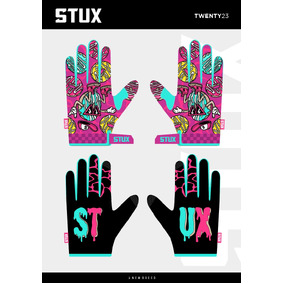 STUX Gloves Youth Effect - Pink Donut