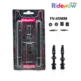 (TBC)RideNow Tubeless Valve PLUS Kit PV45mm