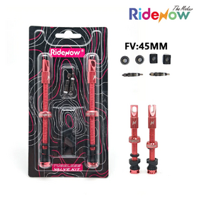 (TBC)RideNow Tubeless Valve PLUS Kit PV45mm