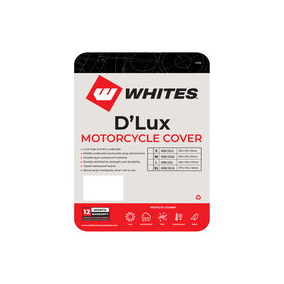 Whites Motorcycle Cover - D'Lux (L / 246 x 104 x 127cm)