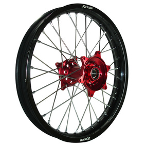 X-TECH Honda CR/CRF/RX Front Rim (Black with Red Hub)