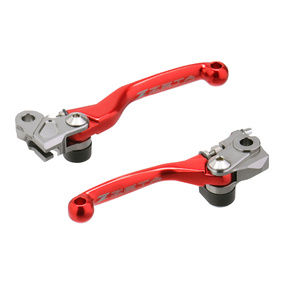 Zeta Honda CRF250R 07-26 CRF250RX 19-26 CRF450R 07-20 CRF450RX 17-20 Pivot Brake & Clutch Lever Set FP - Red