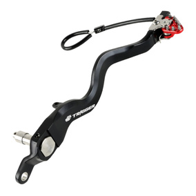 Zeta Kawasaki Trigger Brake Pedal - Red