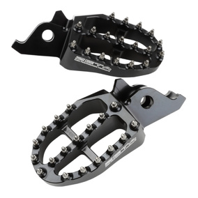 Zeta Kawasaki KX250F 09-26, KX450F 09-26 Aluminium Foot Pegs - Black