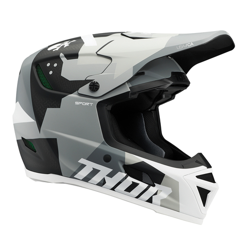 HELMET S25 THOR MX REFLEX SPORT CARBON BRAVE GREY/WHITE MEDIUM