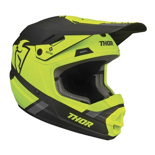 THOR MX Sector Split MIPS Helmet Youth Acid Black [size: S]