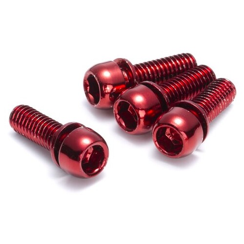 Brake Disc Brake Bolt Set 4 pcs. M6 x 18mm Red