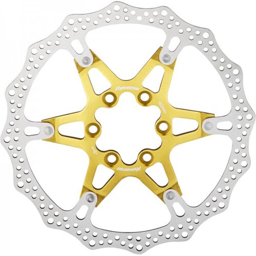 Brake Disc Rotor AL/Steel 160mm Gold