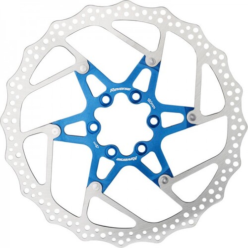 Brake Disc Rotor AL/Steel 180mm Blue