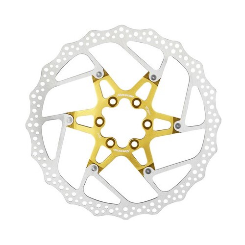 Brake Disc Rotor AL/Steel 180mm Gold