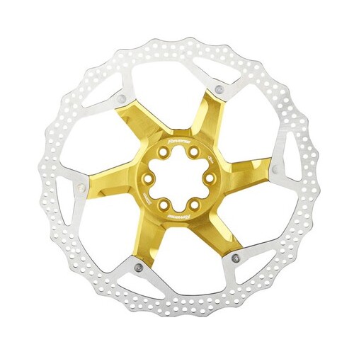 Brake Disc Rotor AL/Steel 203mm Gold