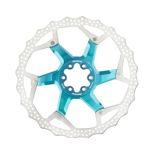 Brake Disc Rotor AL/Steel 203mm Lt Blue