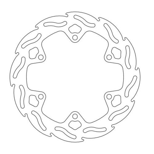 Moto-Master Yamaha YZF R6 99-02 R1 02-03 Flame Series Rear Brake Disc