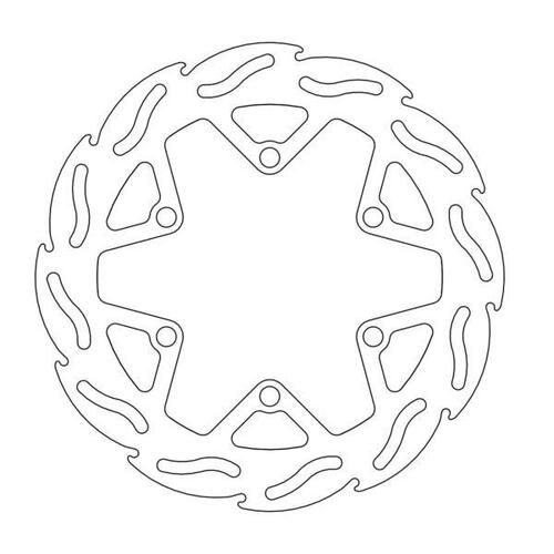 Moto-Master Kawasaki KX85 01-23 KX100 06-21 KX112 22-23 Flame Series Front Brake Disc