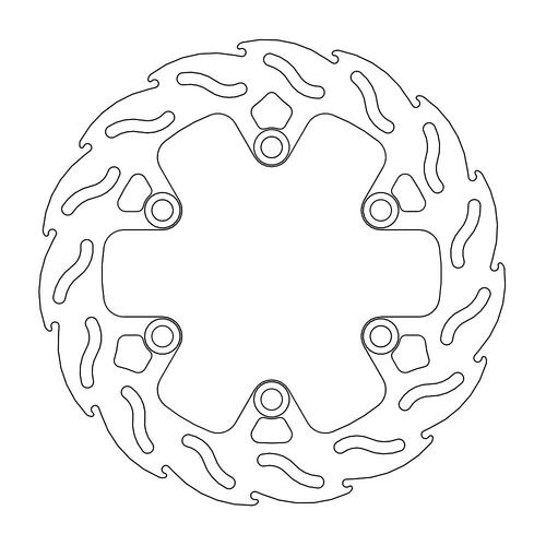 Moto-Master Husqvarna Svartpilen Vitpilen KTM 125-390 Duke RC125-390 Flame Rear Brake Disc