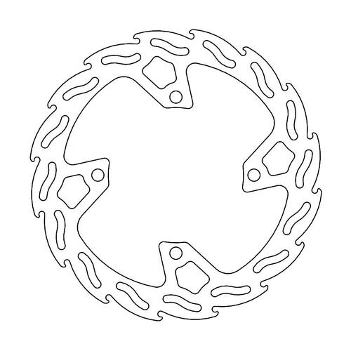 Moto-Master Kawasaki KX250F 2020 KX450F 19-23 Flame Rear Brake Disc