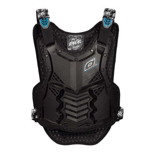 ONEAL HOLESHOT CHEST PROTECTOR BLK/BLU ADULT (MD/LG)