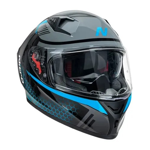 NITRO N501 HELMET BLK/GUNMETAL/BLUE [SIZE: M]