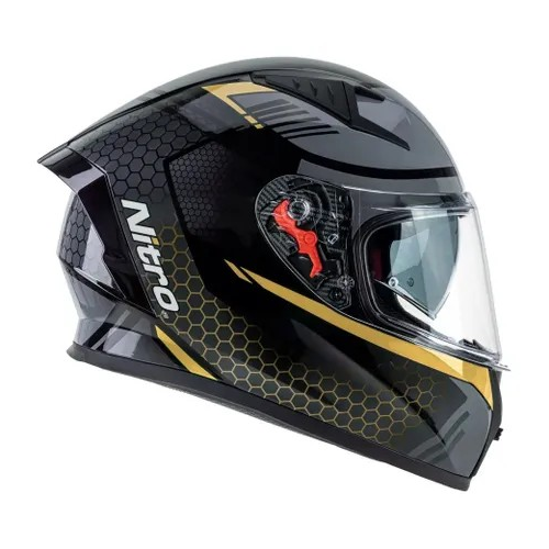 NITRO N501 HELMET GUNMETAL GOLD
