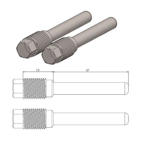 Moto-Master Brake Pad Pin for Husqvarna TC85 14-20 KTM 85SX 11-20 Freeride 250/350