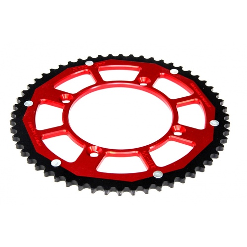 MX Pro Honda CR80/85 CRF150R Red/Black Steel/Alloy Dual Drive Rear Sprocket