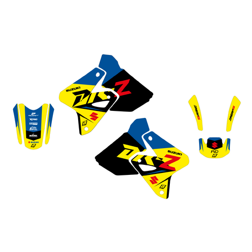 Suzuki DRZ400 00-23 Dream 5 Graphics Kit - Blackbird Racing