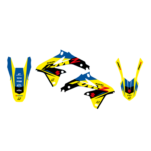 Suzuki RMZ450 08-17 Dream 5 Graphics Kit - Blackbird Racing