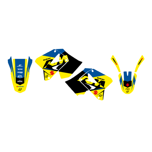 Suzuki RM125 01-24 RM250 01-24 Dream 5 Graphics Kit - Blackbird Racing