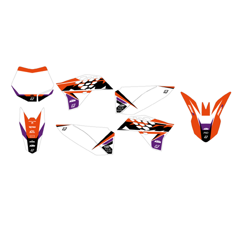 KTM 50SX 09-15 Dream 5 Graphics Kit - Blackbird Racing