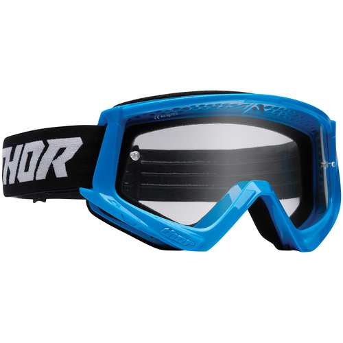 THOR MX Combat Racer Goggles Blue/Black