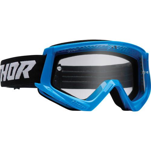 THOR MX Youth Combat Goggles Blue/Black