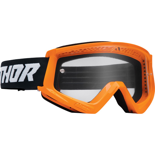 THOR MX Youth Combat Goggles Flo Orange/Black