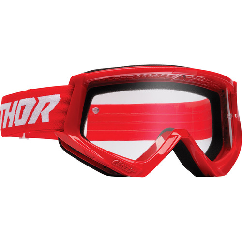THOR MX Youth Combat Goggles Red/White