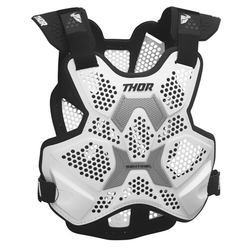 THOR MX CHEST PROTECTOR SENTINEL LTD WHITE MD/LG